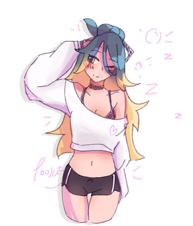 Colored Sketch OC belongs to moostrawbearry